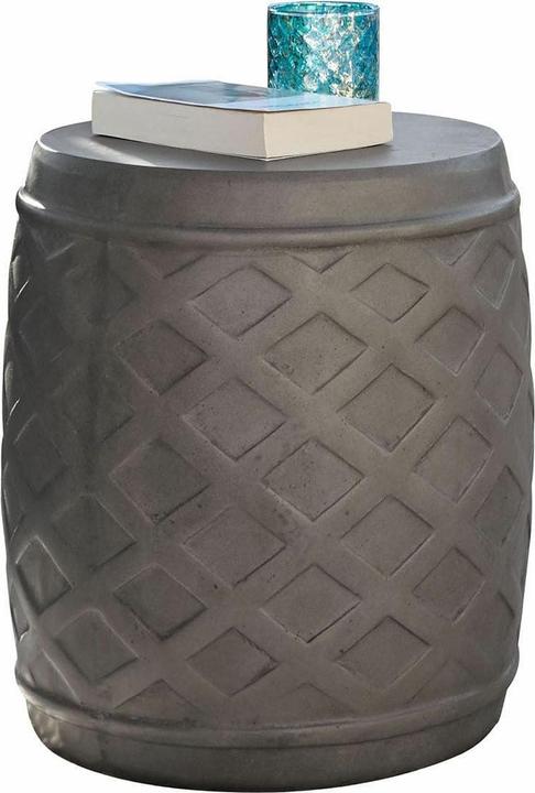 Loberon Hocker Plévin grau