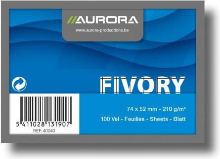 Produktbild Aurora Karteikarten A8 4 mm kariert