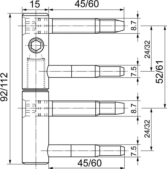 Actual product image Sassba 11 R for framed doors