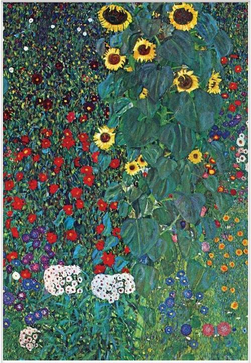 Produktbild Gustav Klimt Aufgezogener Druck Garten (40 x 30 cm)