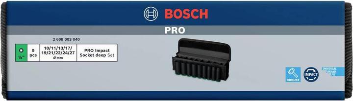 Produktbild Bosch Professional Zubehör PRO Impact (10 mm, 17 mm, 21 mm, 13 mm, 22 mm, 24 mm, 19 mm, 11 mm, 27 mm)