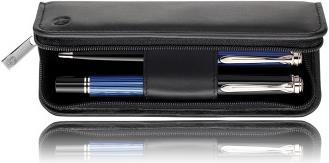 Actual product image Herlitz Nappa leather case for two writing instruments