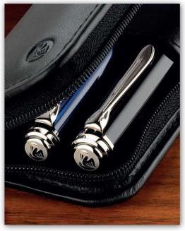Actual product image Herlitz Nappa leather case for two writing instruments