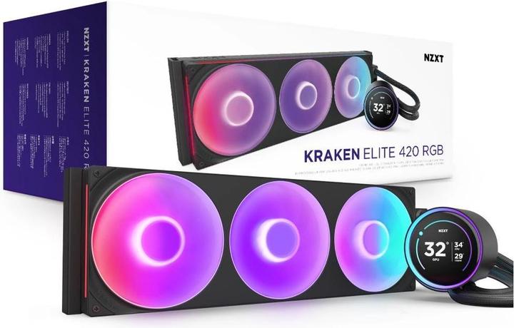 Image du produit NZXT Kraken Elite 420 RGB 420 mm (schwarz)