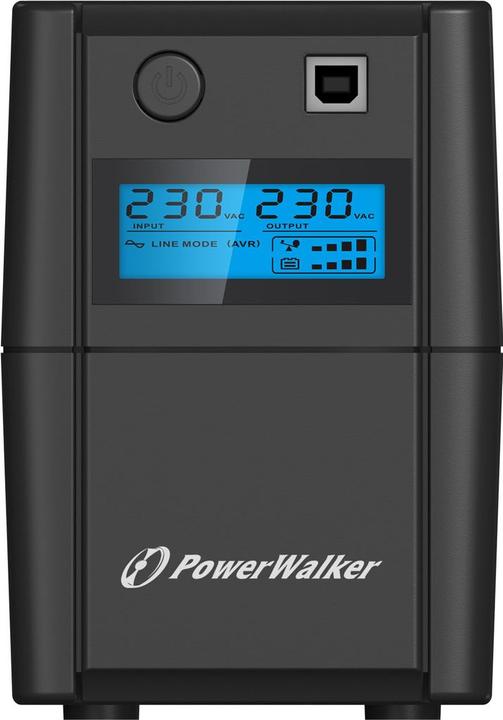 Produktbild Powerwalker VI 650 SHL Schuko 650VA / 360W Line-Interactive USV Tower AVR HID LCD (650 VA, 360 W, Line-Interaktiv USV)