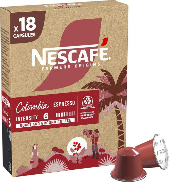 Actual product image Nescafé Farmers Origins Colombia (18 x Port.)