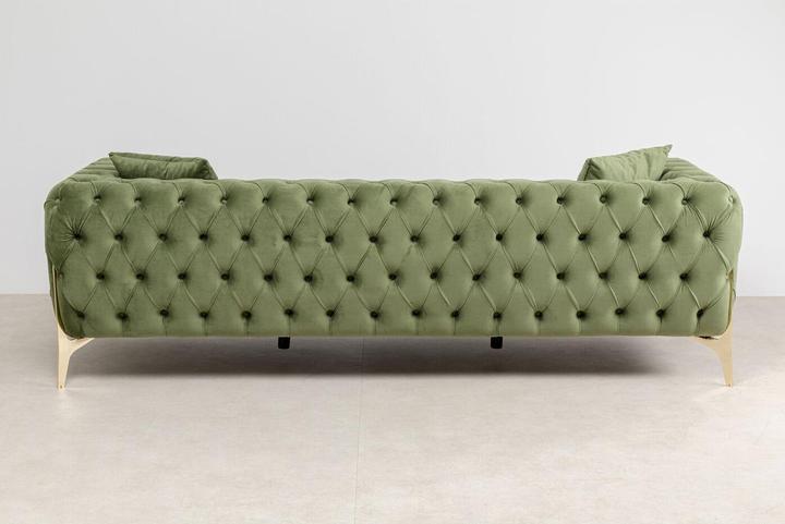 Produktbild Kare Design Sofa Bellissima 3-Sitzer Grün 240cm (3-Sitzer)