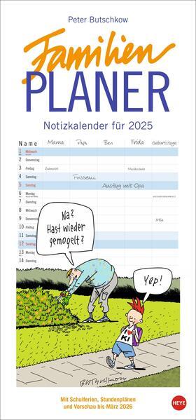 Actual product image Heye Family planner (21 x 45 cm, Hardcover, German)