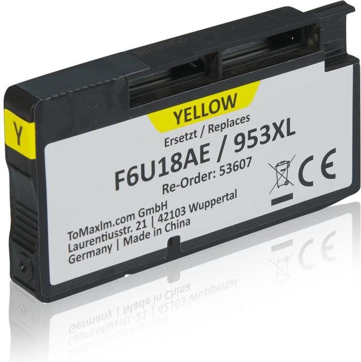 Image du produit Inkadoo Cartouches d'impression compatibles avec HP F6U18AE / 953XL Cartouche d'encre, jaune Jaune (Y)