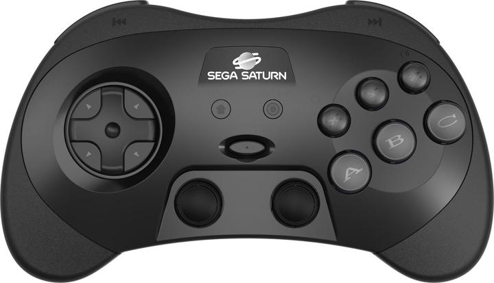 Actual product image retro-bit PRO Controller Black - Gamepad - Sega Saturn (PC, Switch)