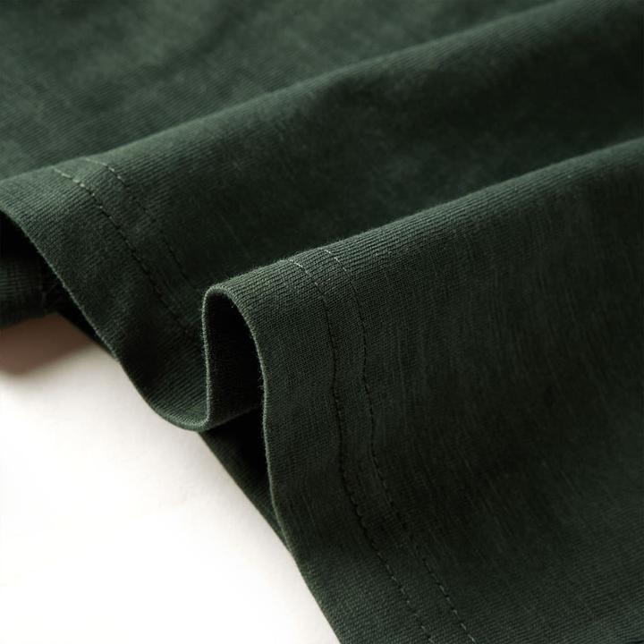 Immagine prodotto VidaXL Camicia a maniche lunghe per bambini verde scuro 116,Materiale: 100 (116)