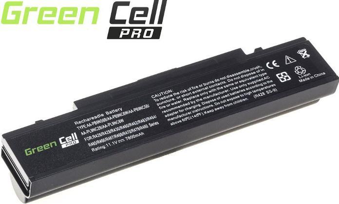 Actual product image GreenCell PRO Battery for Samsung R519 R522 R530 R540 R580 R620 R719 R780 / 11.1V 7800mAh (9 Cells, 7800 mAh)
