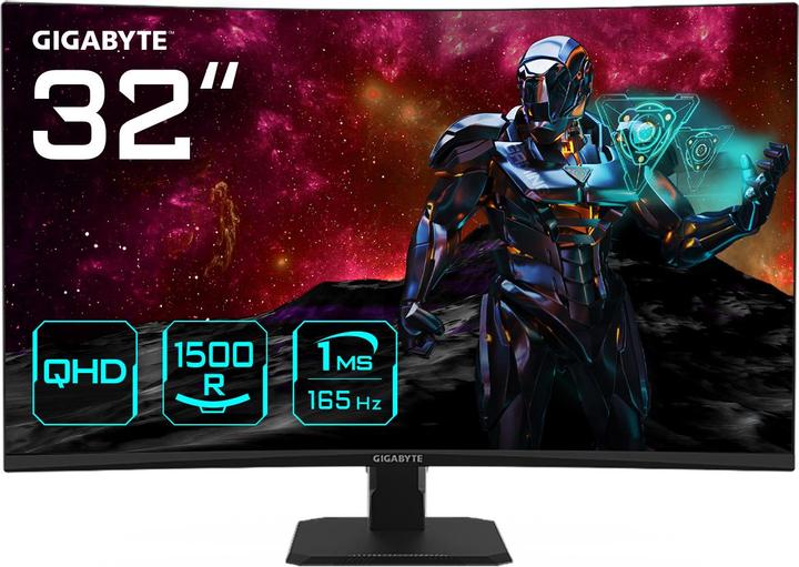 Image du produit Gigabyte MONITEUR 32" GS32QC EK1 (2560 x 1440 pixels, 31.50")