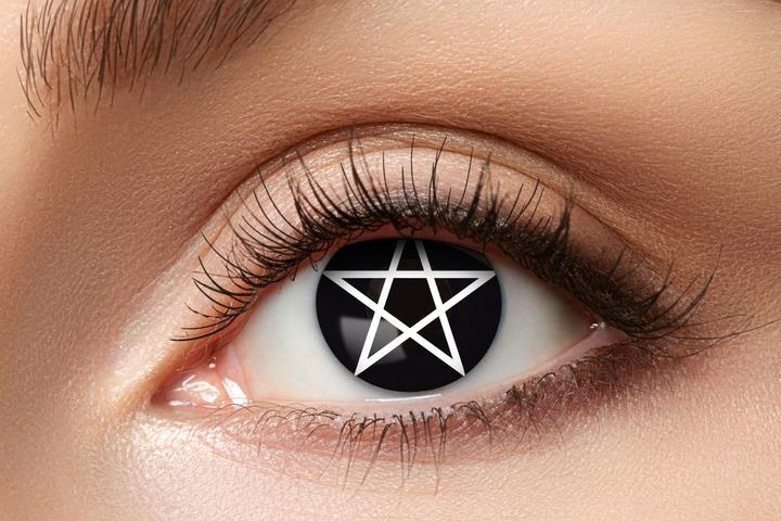 Immagine prodotto Eyecatcher Lenti a contatto Pentagramma (Nero, Bianco)