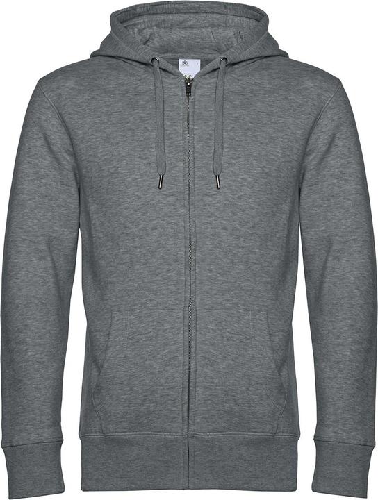 B&C King Hoodie mit durchgehendem Reissverschluss