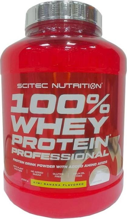 Scitec 100% Whey Professional 2350g Kiwi Banana (Kiwi banana, 1 pcs., 2350 g)