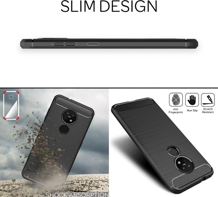 Actual product image Nalia Carbon look shell (Nokia 6.2, Nokia 7.2)