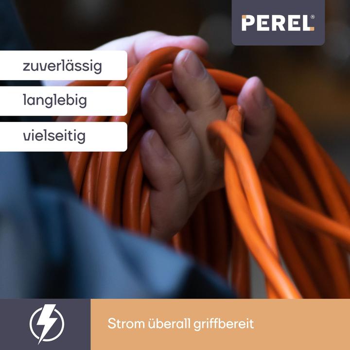 Produktbild Perel VERL?NGERUNGSKABEL - 40 m - ORANGE - 3G1.5 - SCHUTZKONTAKT (DEUTSCHES SYSTEM) (40 m)