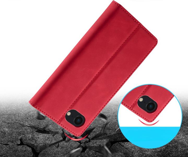 Actual product image LC.Imeeke iPhone 16e - Flip Case Vintage (Apple iPhone 16e)