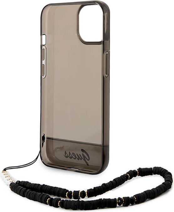 Produktbild Guess GUHCP14SHGCOHK iPhone 14 6,1" czarny/black hardcase Translucent Pearl Strap (Apple iPhone 14)