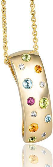 Breuning ANHÄNGER - Brill. 0,08 Ct. H/si (750/18 K Gold)
