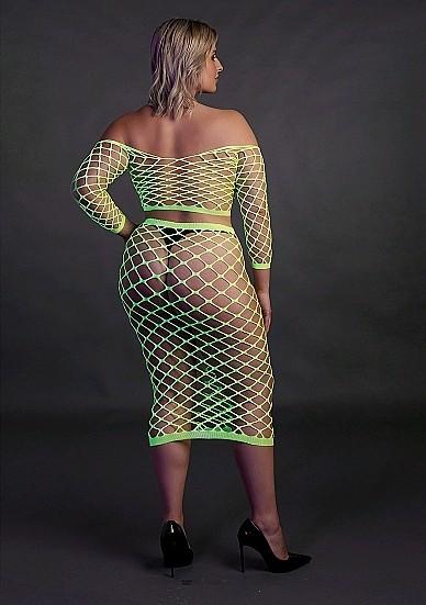 Produktbild Ouch! Long Sleeve Crop Top and Long Skirt (Plus Size)