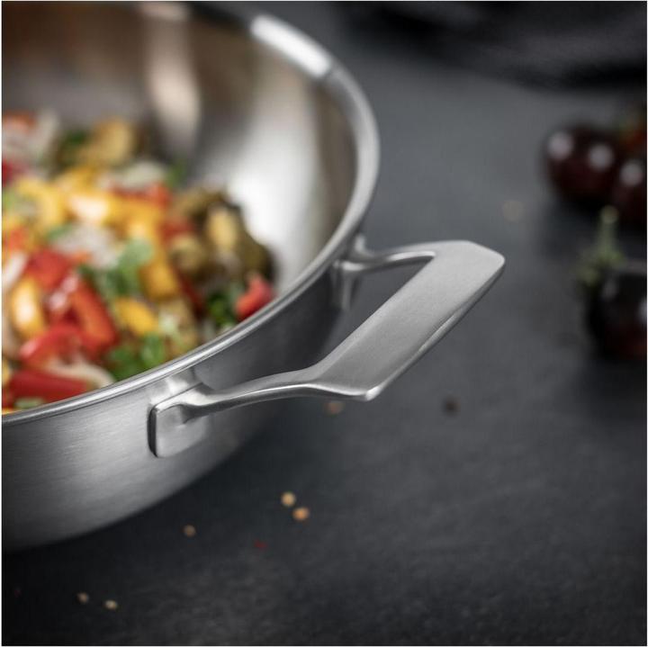Productafbeelding Kuhn Rikon CULINARY FIVEPLY Wok sans revêtement Ø 28 cm (28 cm, Wokpan, Aluminium, Roestvrij staal)