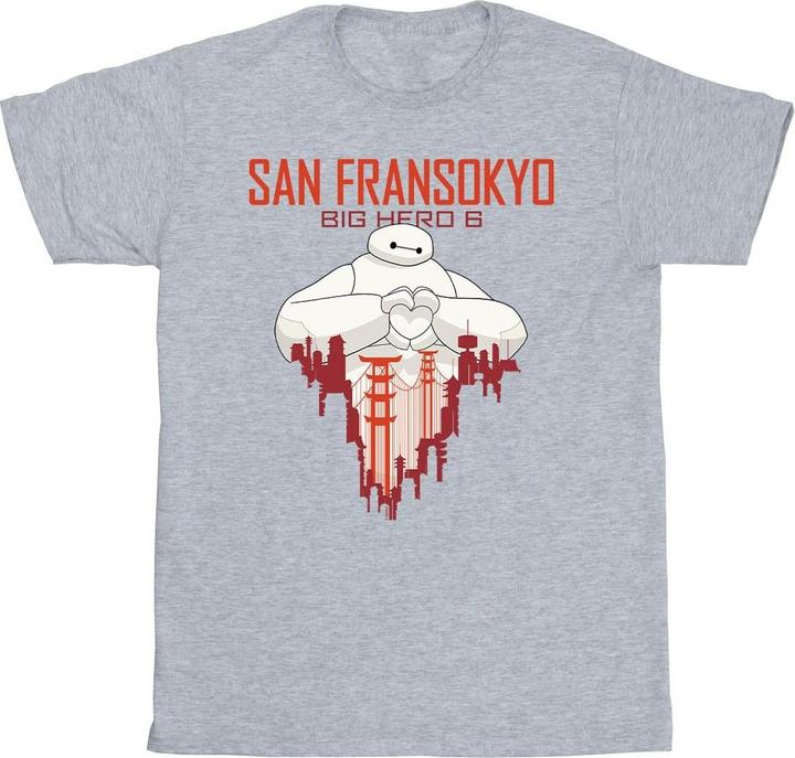 Disney Big Hero 6 Baymax San Fransokyo Heart TShirt