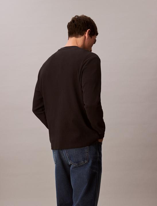 Actual product image Calvin Klein Jeans Ls Waffle Badge Crewnk Tee (XL)