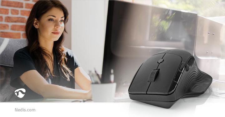 Produktbild Nedis Mouse | Drahtlos | 800 / 1200 / 1600 dpi | Einstellbar DPI | Anzahl Knöpfe: 6 | Rechtshändig (Kabellos)