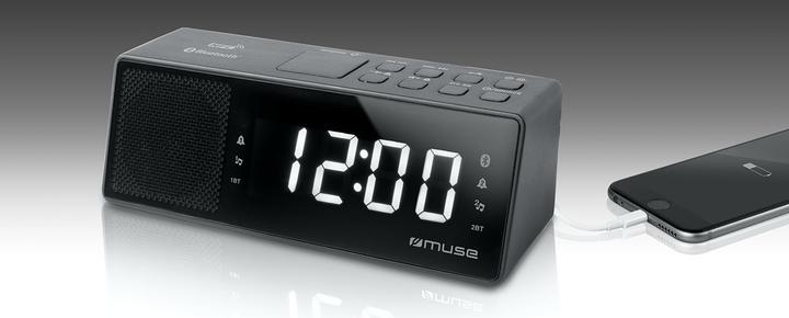 Actual product image Muse M-172 BT Clock Digital Black