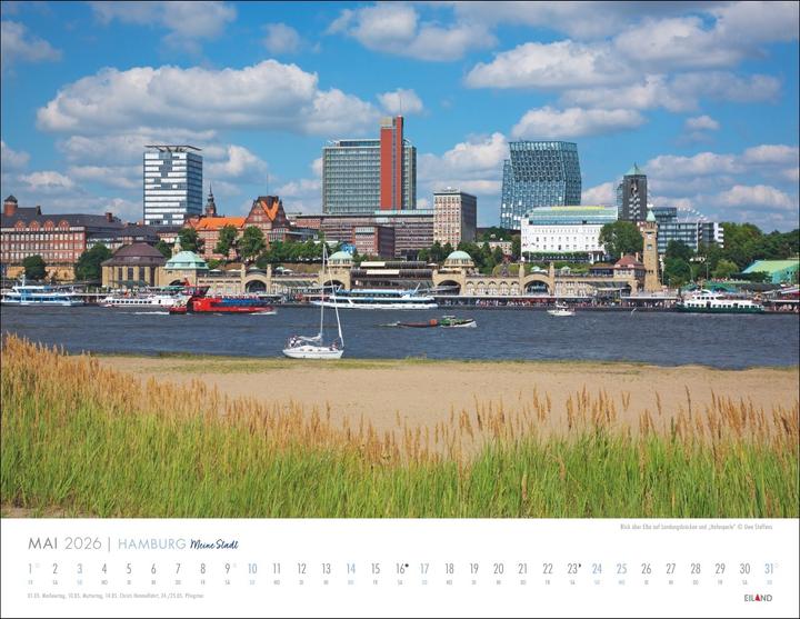 Produktbild Hamburg - Meine Stadt Kalender 2026 (44 x 34 cm, Harter Einband, Deutsch)