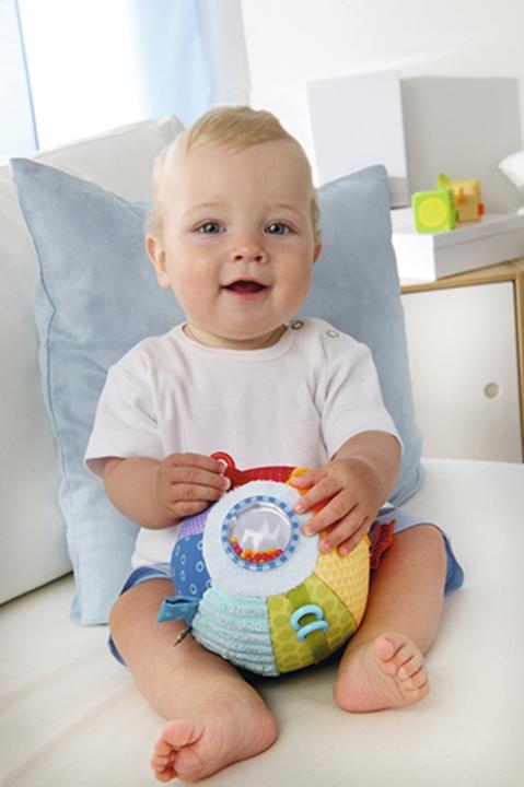 Actual product image Haba Discovery ball Kunterbunt (French, German, Italian, English)