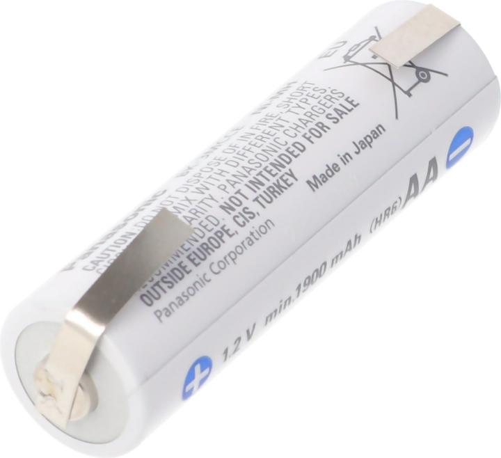 Actual product image Panasonic Akku Eneloop BK-3MCC Mignon AA mit Lötfahne in U-Form (1 pcs., AA, 2000 mAh)