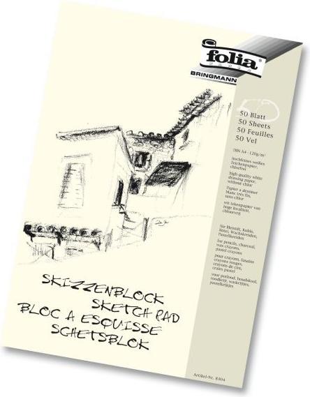 Folia Skizzenblock (A4, Blanko, Weicher Einband)