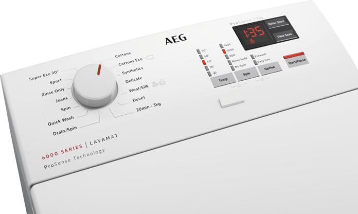 Actual product image AEG Wasmachine Toploader L6tbk62 (6 kg, Upwards)