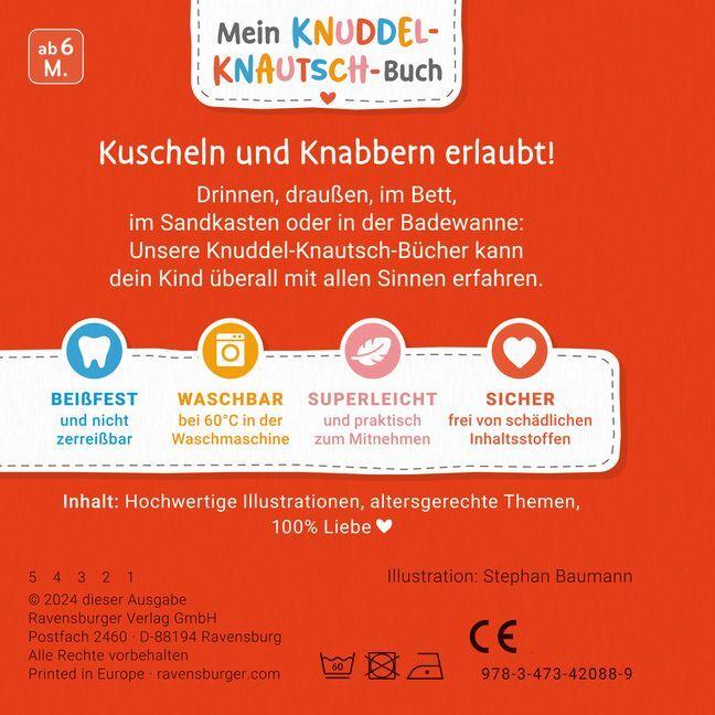 Produktbild Ravensburger Mein Knuddel-Knautsch-Buch: Mein erstes Autobuch robust, waschbar und federleicht. Praktisch für (Deutsch)