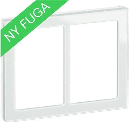 Actual product image LK FUGA PURE design frame glass 2x1.5 module, hvid