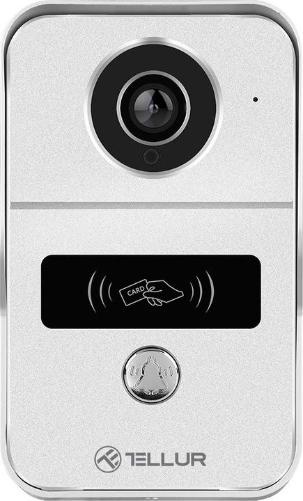 Immagine prodotto Tellur Campanello video WiFi intelligente 1080P, funzione di sblocco, suoneria per interni, grigio (Cablato)