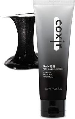 Actual product image Coxir Txa Mucin Pore Mask Cleanser with Tranexamic Acid, Charcoal, and Black Rice (Foam, 120 ml)