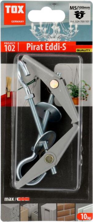 Image du produit Tox Cheville pliante à ressort Pirate Eddi-S M5, blister 2 pièces (2 pcs)