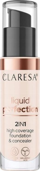 Actual product image Claresa Liquid Perfection 2In1 Concealer & Foundation With Matte Finish Liquid 101 Light 34G (101 Light)
