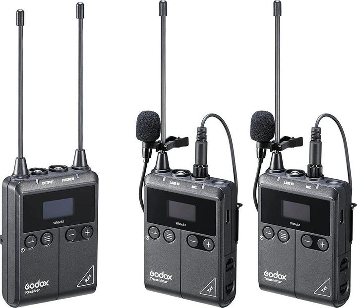 Godox WmicS1 Kit 2 UHF Lavalier Drahtlos System