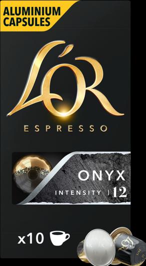 Image du produit L’OR Espresso L'Or Espresso Onyx Capsule de café 10 pièce(s) (10 x Port.)