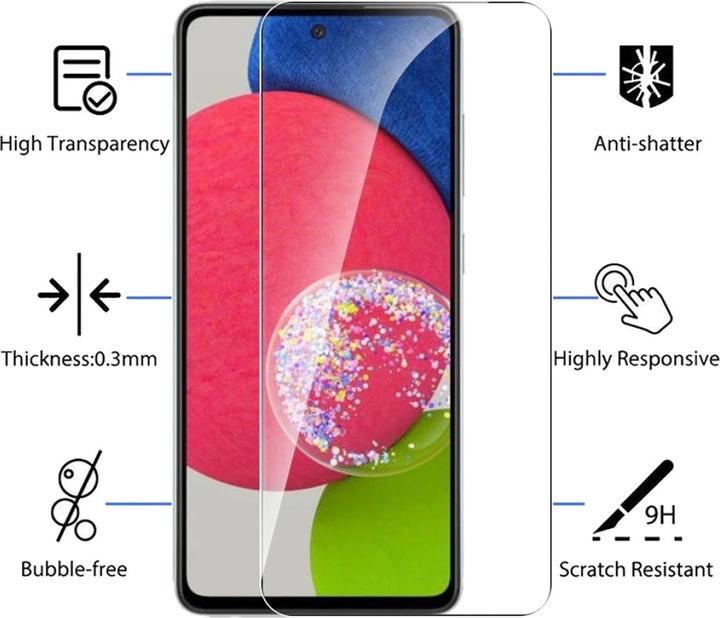 Produktbild Screenguard Samsung Galaxy A13 4G Panzerglas Schutzfolie Case Friendly Design (1 Stück, Samsung Galaxy A13)
