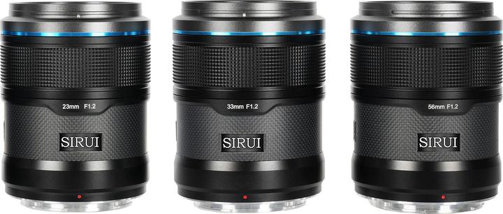 Produktbild Sirui Sniper Set AS-3S-ZB 23mm, 33mm & 56mm F1.2 APSC Auto-Focus Lens Kit (Nikon Z-Mount, Black, Carbon Fi (Nikon Z, APS-C / DX)