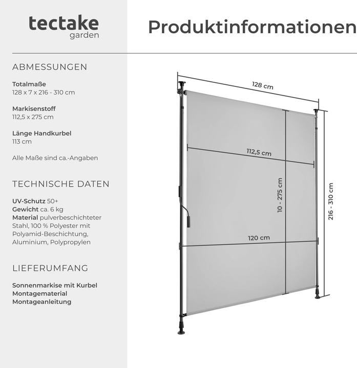Actual product image tectake Taija (1.28 m)