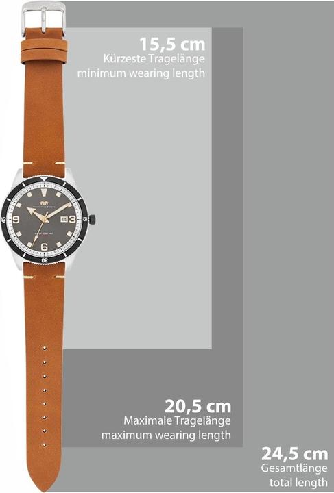 Produktbild Herren Uhr Vintage II - 34432 (Analoguhr, 42 mm)
