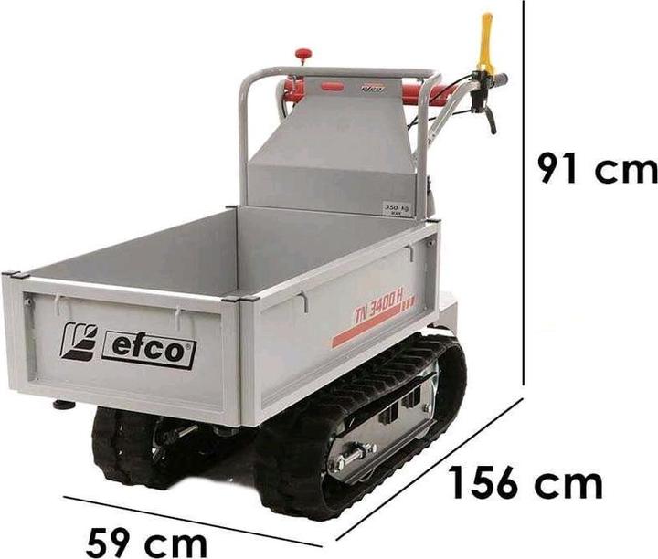 Image du produit Efco Diable sur chenilles 350 kg de capacité de charge