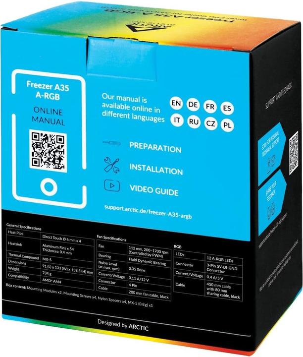 Immagine prodotto Arctic Congelatore A35 ARGB (158.50 mm)
